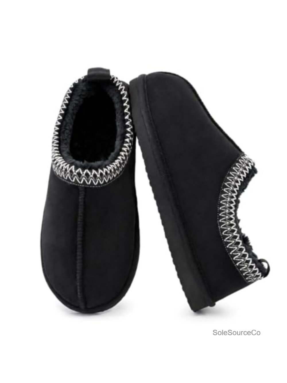 Women's Fuzzy Slippers Cozy Faux Suede Faux Fur Memory Foam House Shoes